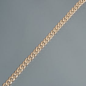 14K GOLD CURB LINK BRACELET