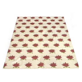 MADELINE WEINTRAUB LOTUS PATTERN DHURRIE RUG, HILFIGER COLLECTION