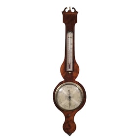 C. BELATTI & SONS BANJO BAROMETER, NEWARK, NY