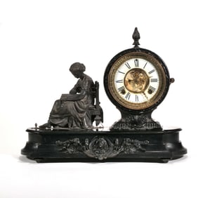 ANSONIA CLOCK CO. FIGURAL MANTEL CLOCK