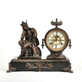 ANSONIA FIGURAL MANTEL CLOCK