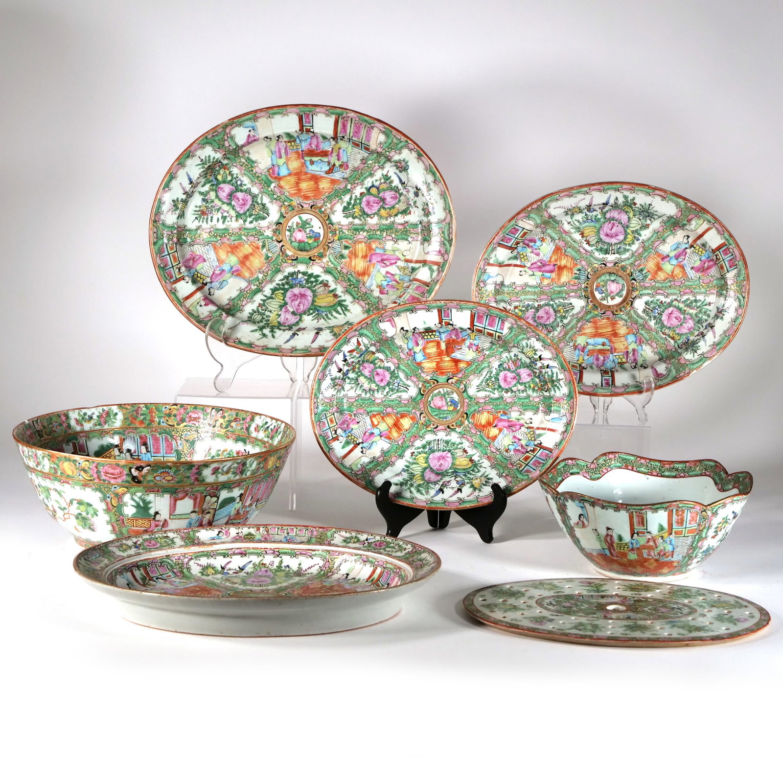 (6pc) CHINESE FAMILLE ROSE PORCELAIN (1 of 18)