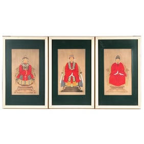 (3pc) CHINESE ANCESTRAL PORTRAITS