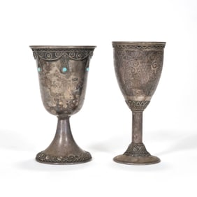 (2pc) STERLING KIDDUSH CUPS