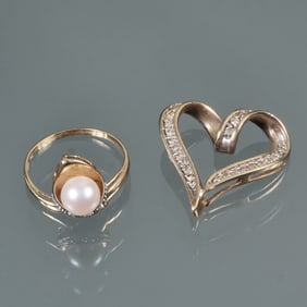 (2pc)  14K GOLD JEWELRY