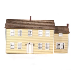 VINTAGE FRED WEISS, NJ CUSTOM BUILT DOLLHOUSE