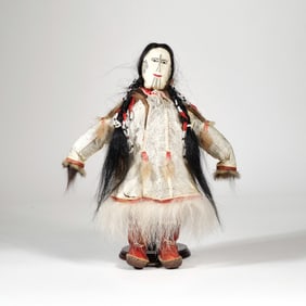 NATIVE ALASKAN SEALSKIN DOLL