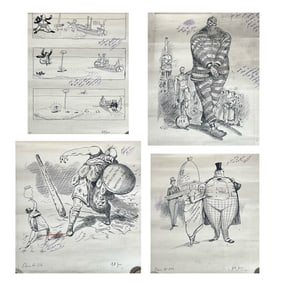 A.B. SECOR / W.L. EVANS SCHOOL OF CARTOONING EPHEMERA