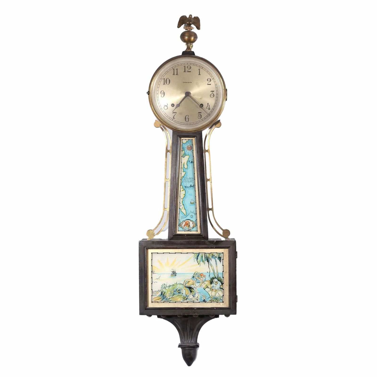 INGRAHAM TREASURE ISLAND BANJO CLOCK (1 of 15)