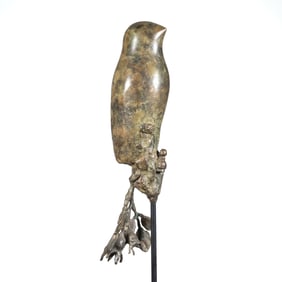 METAL BIRD SCULPTURE