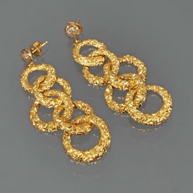 14K GOLD DROP EARRINGS