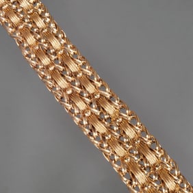 BRAIDED 14K GOLD BRACELET