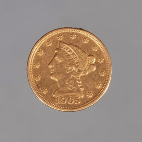 1905 US $2.5 DOLLAR GOLD COIN