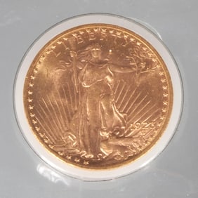 1923-P ST. GAUDENS US $20 GOLD COIN