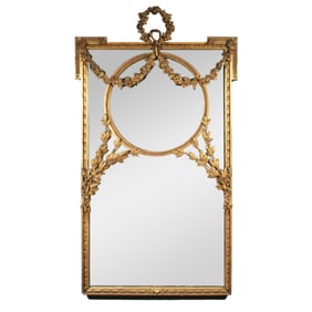 A VERY FINE FRENCH GILTWOOD & COMPOSITION MIRROR