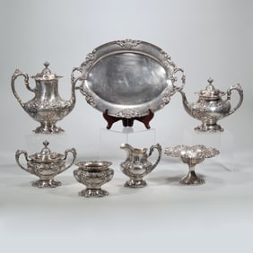 (7pc) REED & BARTON FRANCIS I STERLING SILVER TEA & COFFEE