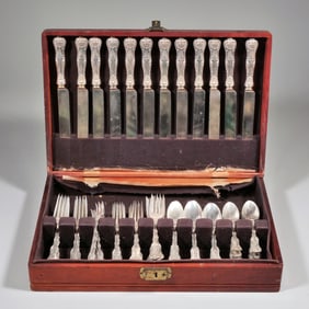 (100pc) WHITING IMPERIAL QUEEN STERLING SILVER FLATWARE