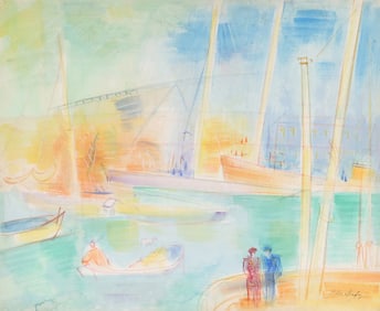 JEAN DUFY (FRENCH, 1888-1964), WATERCOLOR