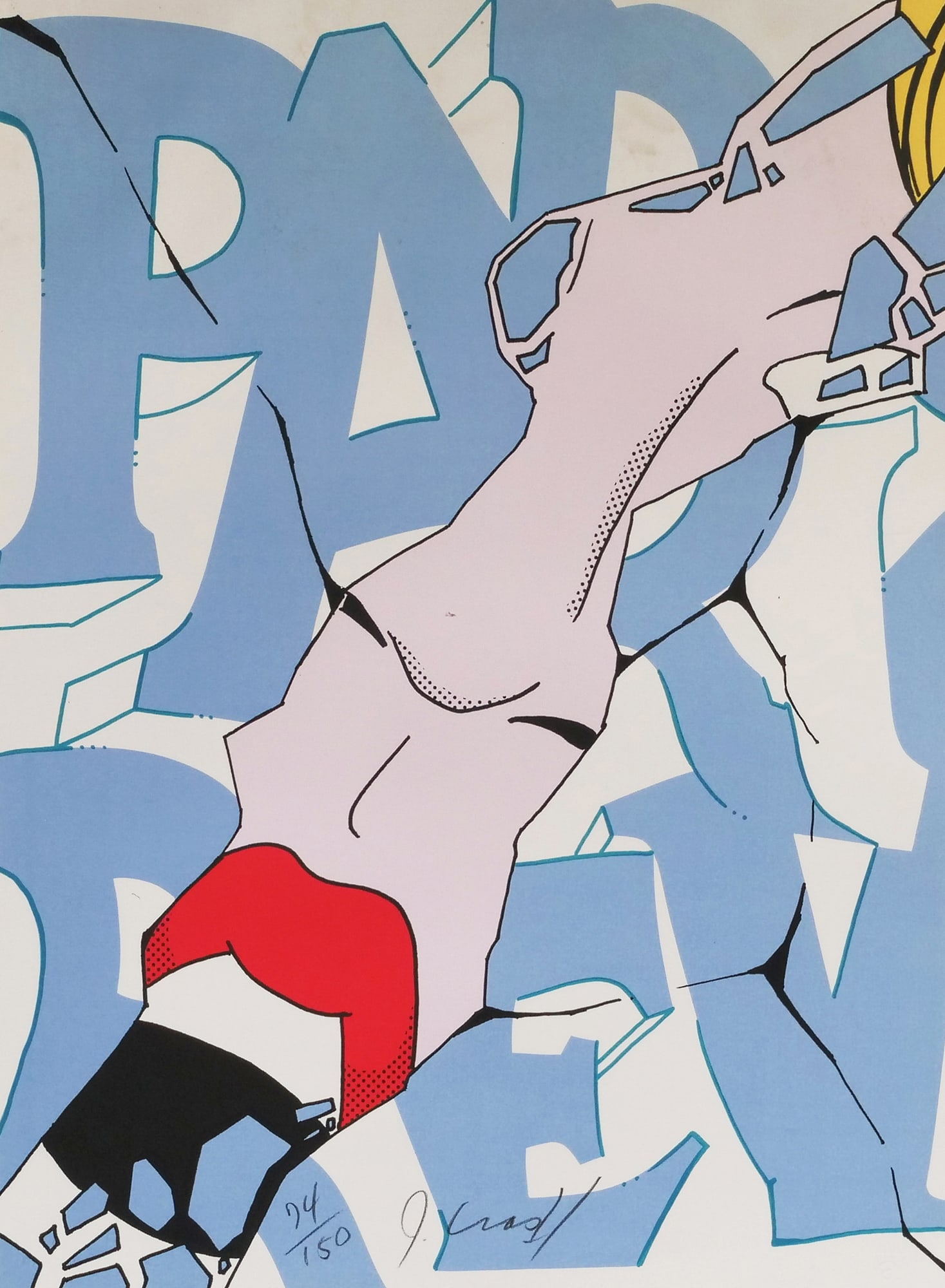 JOHN CRASH MATOS "PARIS REVIEW" SIGNED SERIGRAPH (1 of 9)