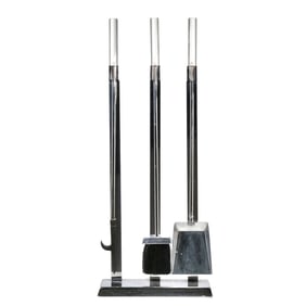 (4pc) ALESSANDRO ALBRIZZI LUCITE FIREPLACE TOOLS