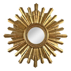 GILT CARVED SUNBURST MIRROR