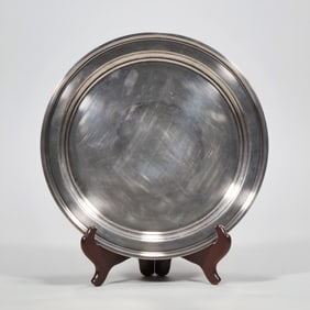 RANDHAL ROUND STERLING SILVER TRAY