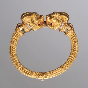 GREEK 18K DOUBLE CHIMERA BRACELET
