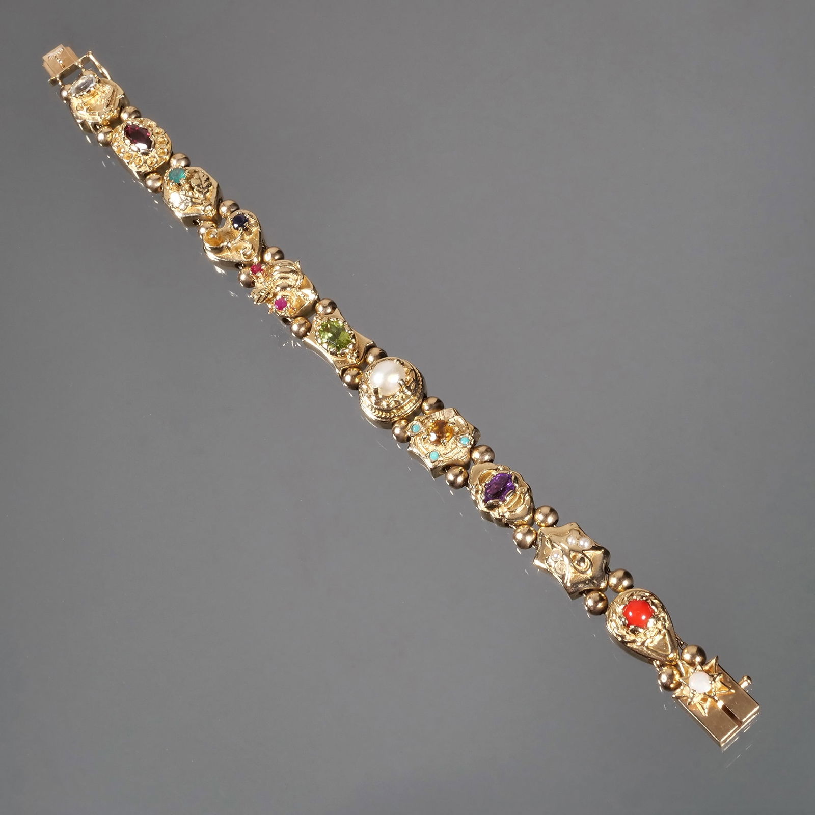 COLORFUL GEMSTONE & 14K BRACELET (1 of 8)