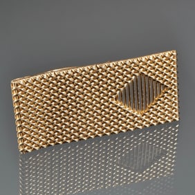 14K GOLD MESH MONEY CLIP