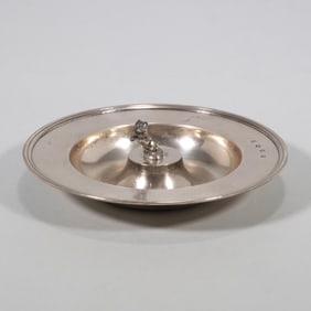 THEO FENNEL STERLING SILVER 'BEGGING DOG' ASHTRAY, LONDON