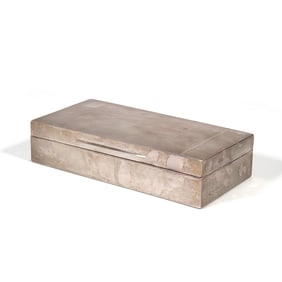 ENGLISH STERLING SILVER HINGED LIDDED BOX