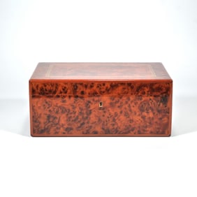 DUNHILL FRENCH BURLWOOD HUMIDOR