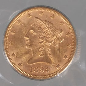 1894-P US $10 LIBERTY HEAD GOLD COIN