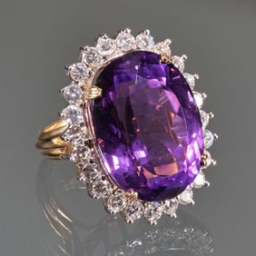 14K GOLD & AMETHYST RING