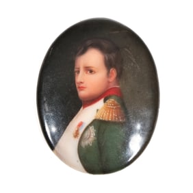 NAPOLEON PORTRAIT MINIATURE PORCELAIN PLAQUE