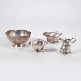 (4pc) STERLING SILVER TABLE ITEMS