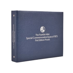 (36pc) FRANKLIN MINT 1973 FIRST EDITION STERLING SILVER PROOFS