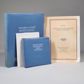 FIFTY-STATE STERLING SILVER BICENTENNIAL MEDAL COLLECTION