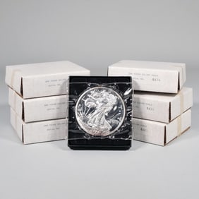 (6pc) ONE POUND PROOF SILVER EAGLES