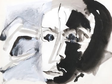 JEAN PAUL PARENT MIXED MEDIA ON PAPER