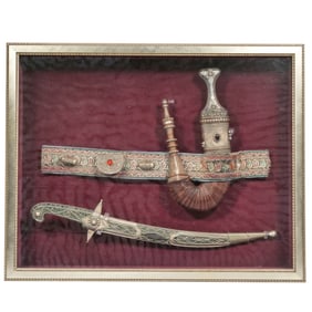 FRAMED AFRICAN KNIVES