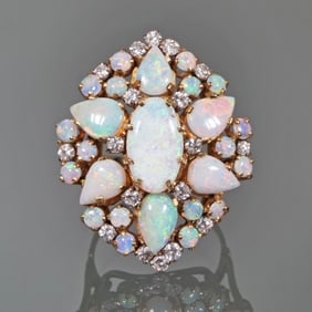 OPAL & 14K GOLD RING