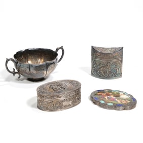 (4pc) GROUP CONTINENTAL SILVER
