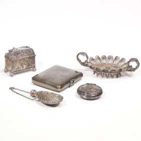 (5pc) STERLING SILVER FILIGREE ITEMS