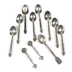 (11pc) MIXED SILVER SPOONS