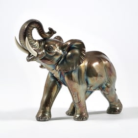 ARNALDO GIANNELLI (ITALIAN, 1907-1970) STERLING SILVER ELEPHANT