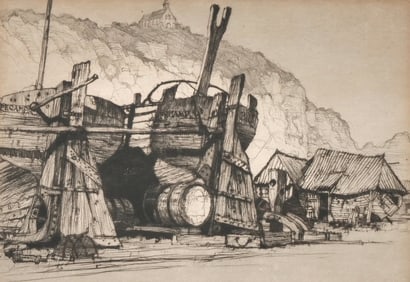 SAMUEL V. CHAMBERLAIN (AMERICAN, 1895-1975) ETCHING