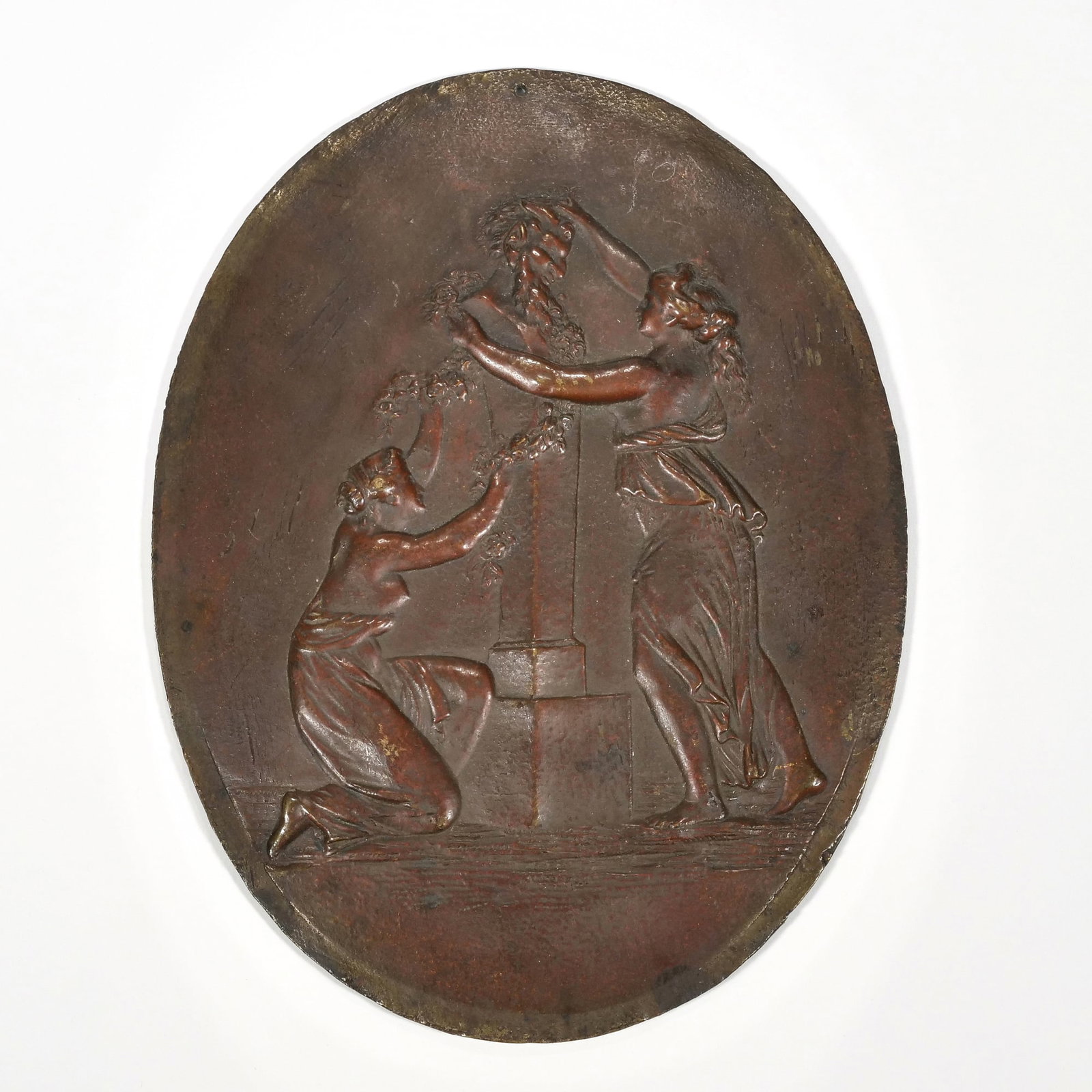 P&S BRONZE BAS RELIEF PLAQUE (1 of 6)