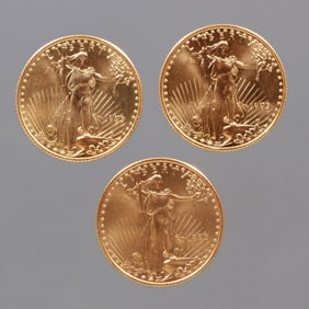 (3pc) 1993 $10 GOLD US COINS