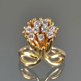14K GOLD & DIAMOND RING